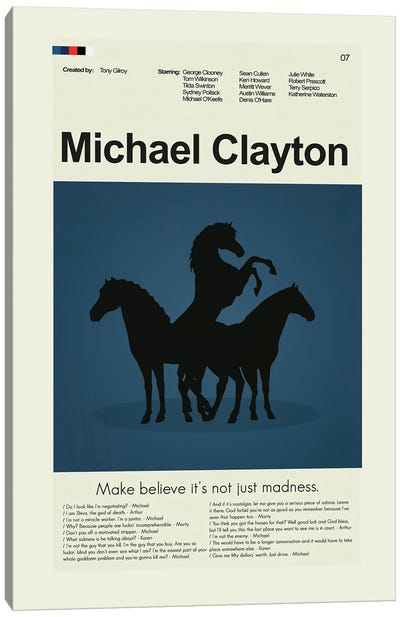 Michael Clayton Canvas Art Print - Prints And Giggles by Erin Hagerman
