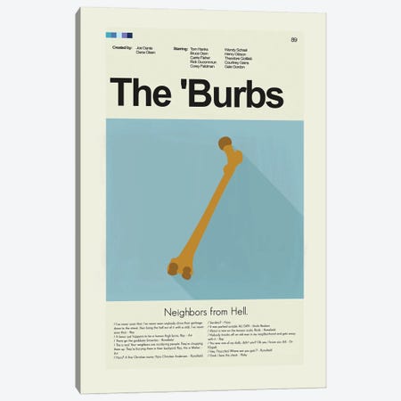 The Burbs Canvas Print #PAG143} by Prints and Giggles by Erin Hagerman Canvas Artwork