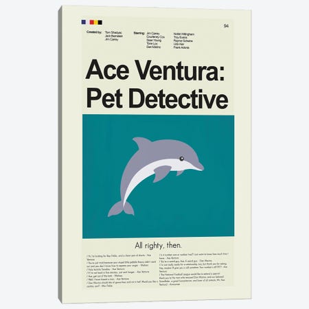 Ace Ventura Pet Detective Canvas Print #PAG145} by Prints and Giggles by Erin Hagerman Canvas Print