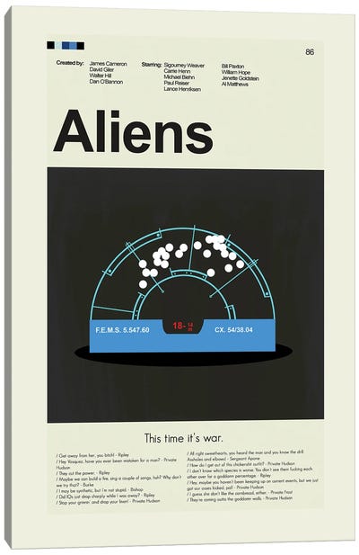 Aliens Canvas Art Print - Prints And Giggles by Erin Hagerman