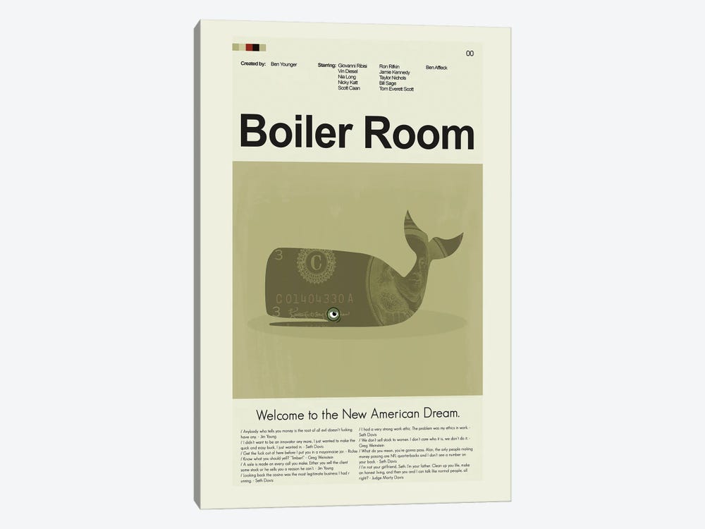 Boiler Room by Prints and Giggles by Erin Hagerman 1-piece Canvas Wall Art