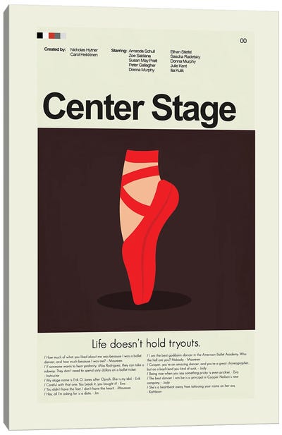 Center Stage Canvas Art Print - Prints And Giggles by Erin Hagerman