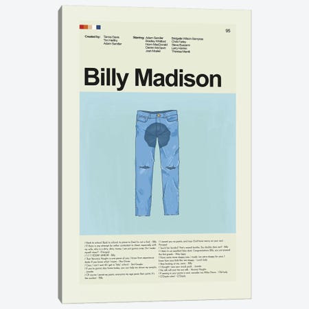 Billy Madison Canvas Print #PAG15} by Prints and Giggles by Erin Hagerman Art Print