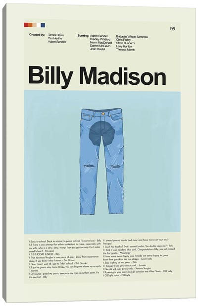 Billy Madison Canvas Art Print - Comedy Movie Art