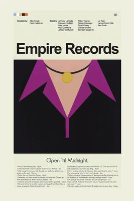 Empire Record - Canvas Art Print | Prints and Giggles by Erin Hagerman