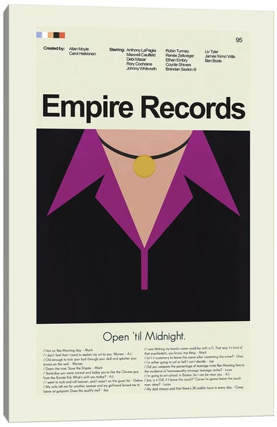 Empire Records Canvas Art Print - Romance Movie Art