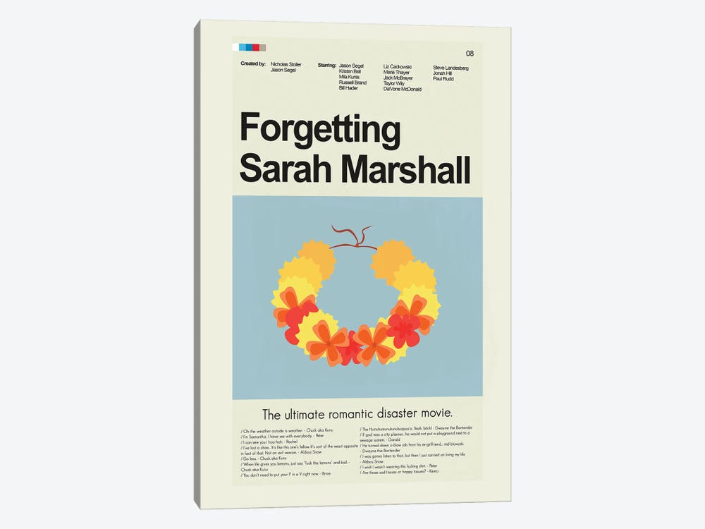 Forgetting Sarah Marshall by Prints and Giggles by Erin Hagerman 1-piece Art Print
