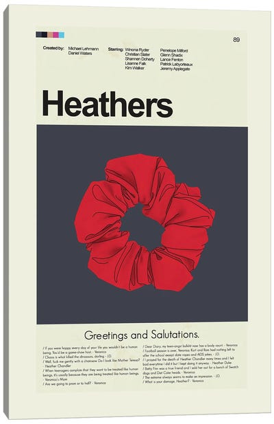 Heathers Canvas Art Print - Heathers
