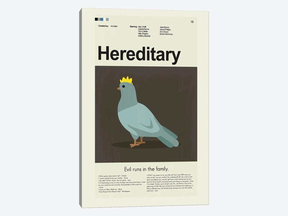 Hereditary by Prints and Giggles by Erin Hagerman 1-piece Canvas Print