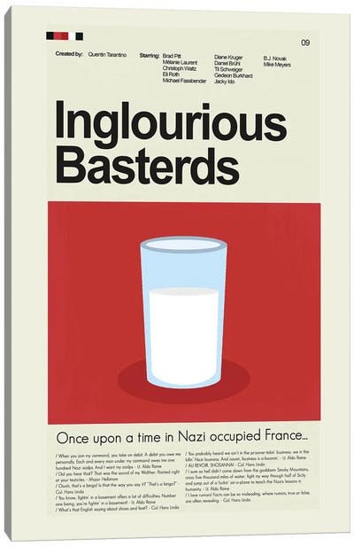 Inglourious Basterds Canvas Art Print - Prints And Giggles by Erin Hagerman