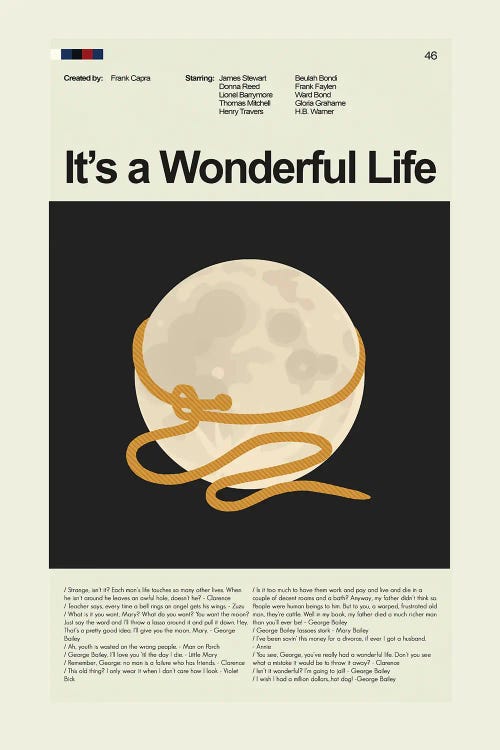 It's a Wonderful Life by Prints and Giggles by Erin Hagerman wall art