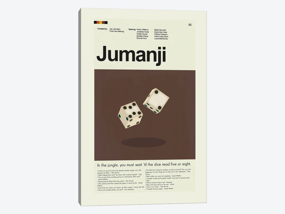 Jumanji by Prints and Giggles by Erin Hagerman 1-piece Canvas Artwork