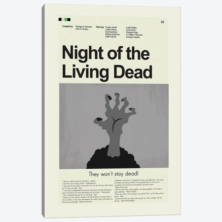 Night of the Living Dead Canvas Print #PAG197} by Prints and Giggles by Erin Hagerman Canvas Artwork