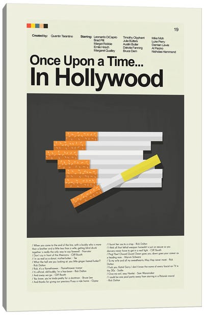 Once Upon a Time... In Hollywood Canvas Art Print - Best Selling TV & Film