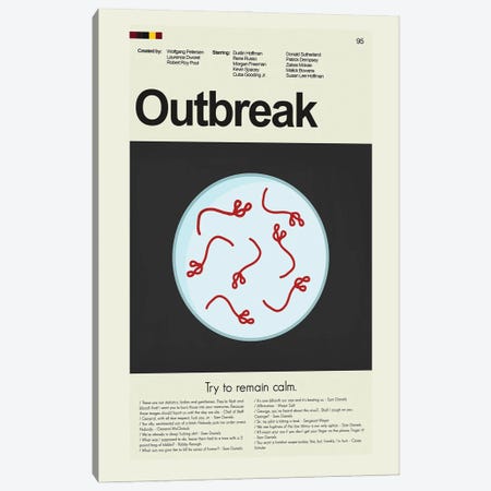 Outbreak Canvas Print #PAG202} by Prints and Giggles by Erin Hagerman Canvas Print