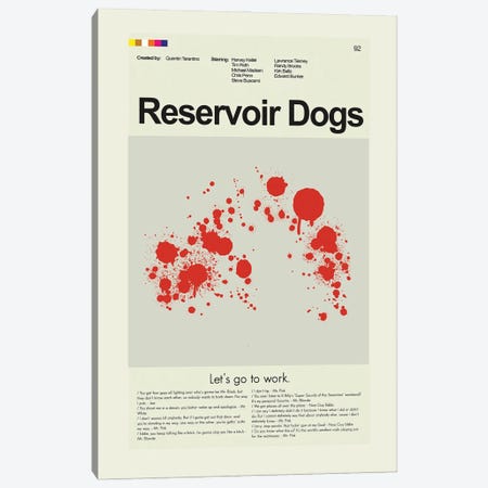 Reservoir Dogs Canvas Print #PAG207} by Prints and Giggles by Erin Hagerman Canvas Artwork