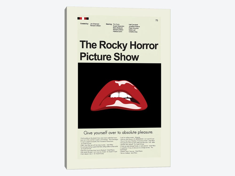 Rocky Horror Picture Show by Prints and Giggles by Erin Hagerman 1-piece Canvas Print