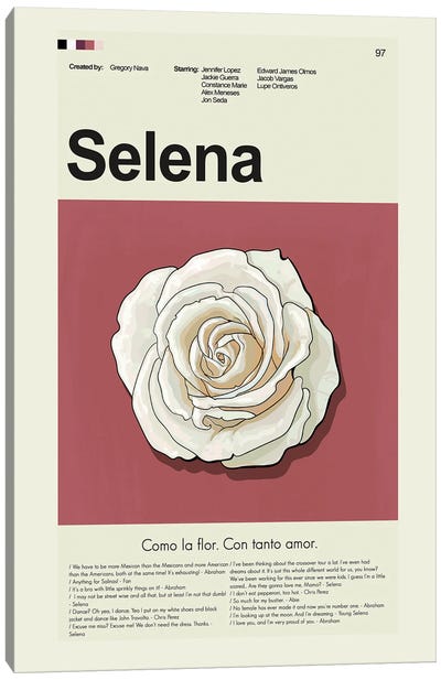 Selena Canvas Art Print - Prints And Giggles by Erin Hagerman