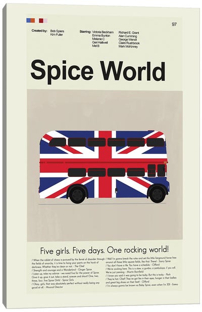 Spice World Canvas Art Print - Prints And Giggles by Erin Hagerman