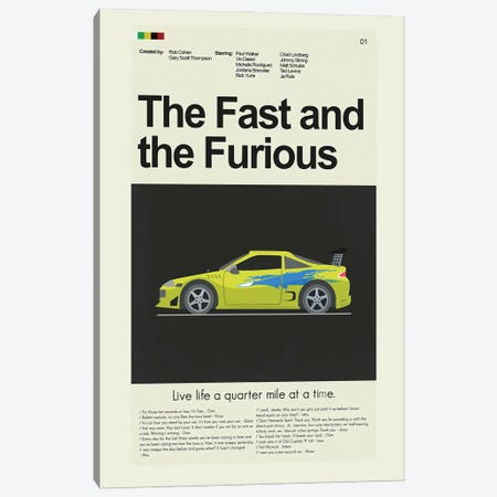 The Fast and the Furious Canvas Print #PAG225} by Prints and Giggles by Erin Hagerman Canvas Art