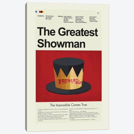 The Greatest Showman Canvas Print #PAG228} by Prints and Giggles by Erin Hagerman Art Print