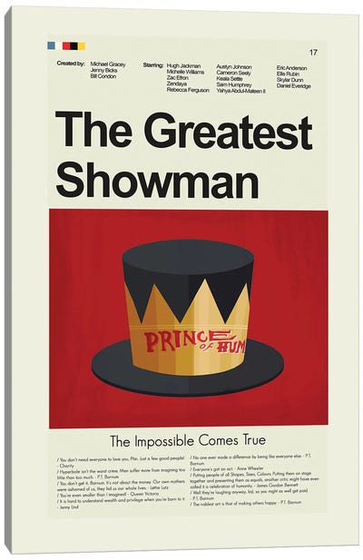 The Greatest Showman Canvas Art Print - The Greatest Showman