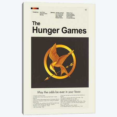 The Hunger Games Canvas Print #PAG230} by Prints and Giggles by Erin Hagerman Canvas Artwork