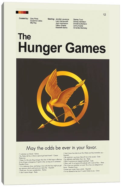 The Hunger Games Canvas Art Print - Prints And Giggles by Erin Hagerman