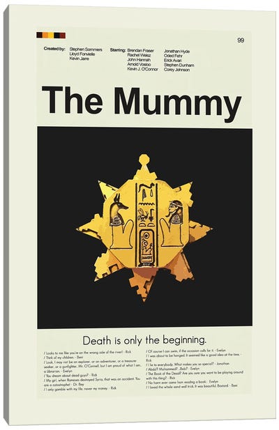The Mummy Canvas Art Print - Fantasy Movie Art