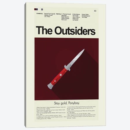 The Outsiders Canvas Print #PAG233} by Prints and Giggles by Erin Hagerman Canvas Art