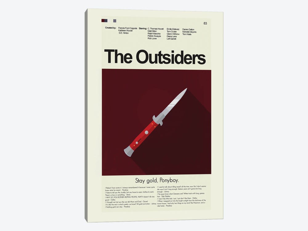 The Outsiders by Prints and Giggles by Erin Hagerman 1-piece Art Print