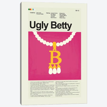 Ugly Betty Canvas Print #PAG242} by Prints and Giggles by Erin Hagerman Art Print