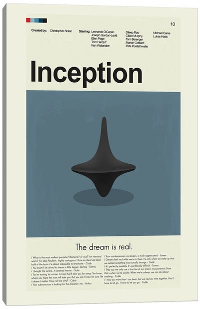Inception Canvas Art Print - Movie Posters