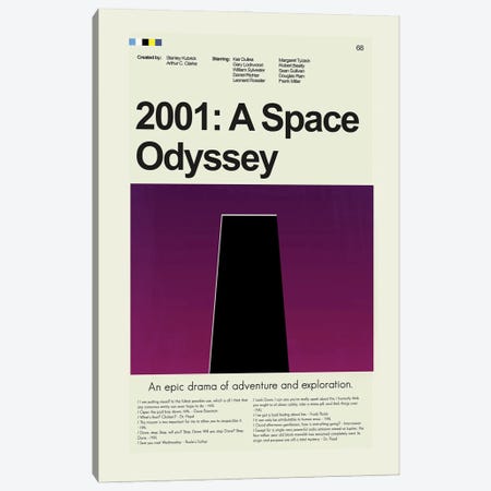 2001: A Space Odyssey Canvas Print #PAG250} by Prints and Giggles by Erin Hagerman Canvas Wall Art