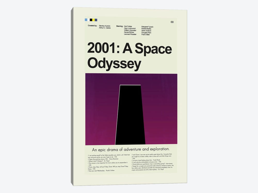 2001: A Space Odyssey by Prints and Giggles by Erin Hagerman 1-piece Canvas Art