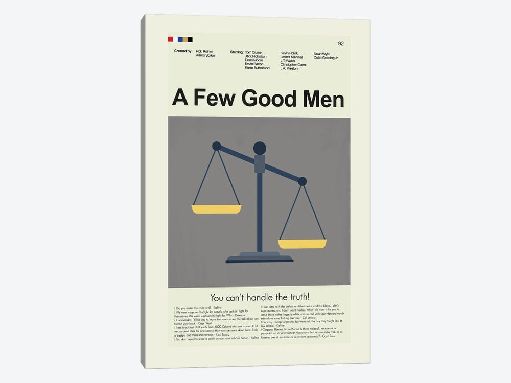 A Few Good Men by Prints and Giggles by Erin Hagerman 1-piece Art Print