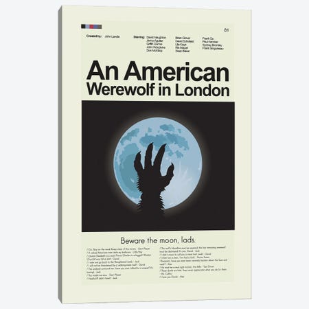 An American Werewolf in London Canvas Print #PAG254} by Prints and Giggles by Erin Hagerman Art Print