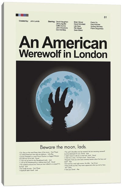 An American Werewolf in London Canvas Art Print