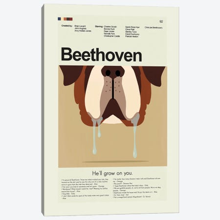 Beethoven Canvas Print #PAG258} by Prints and Giggles by Erin Hagerman Canvas Artwork