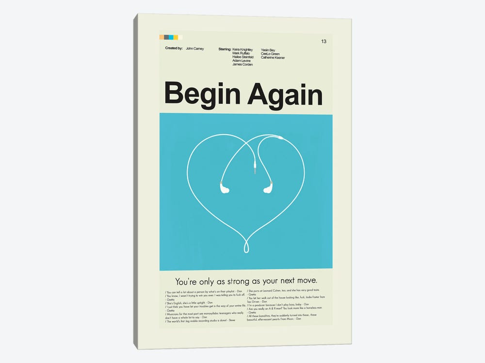 Begin Again by Prints and Giggles by Erin Hagerman 1-piece Art Print