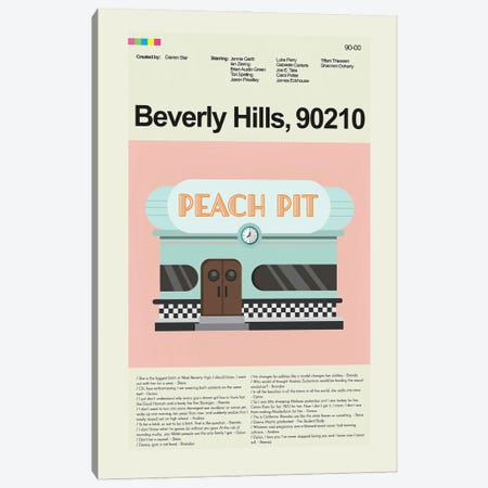Beverly Hills 90210 Canvas Print #PAG260} by Prints and Giggles by Erin Hagerman Canvas Art Print