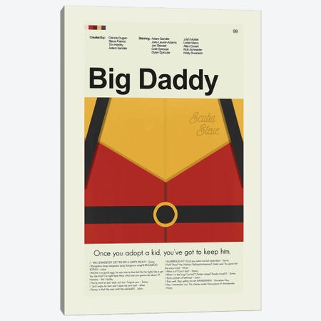 Big Daddy Canvas Print #PAG261} by Prints and Giggles by Erin Hagerman Canvas Print