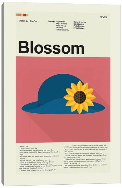 Blossom Canvas Art Print - Sitcoms & Comedy TV Show Art