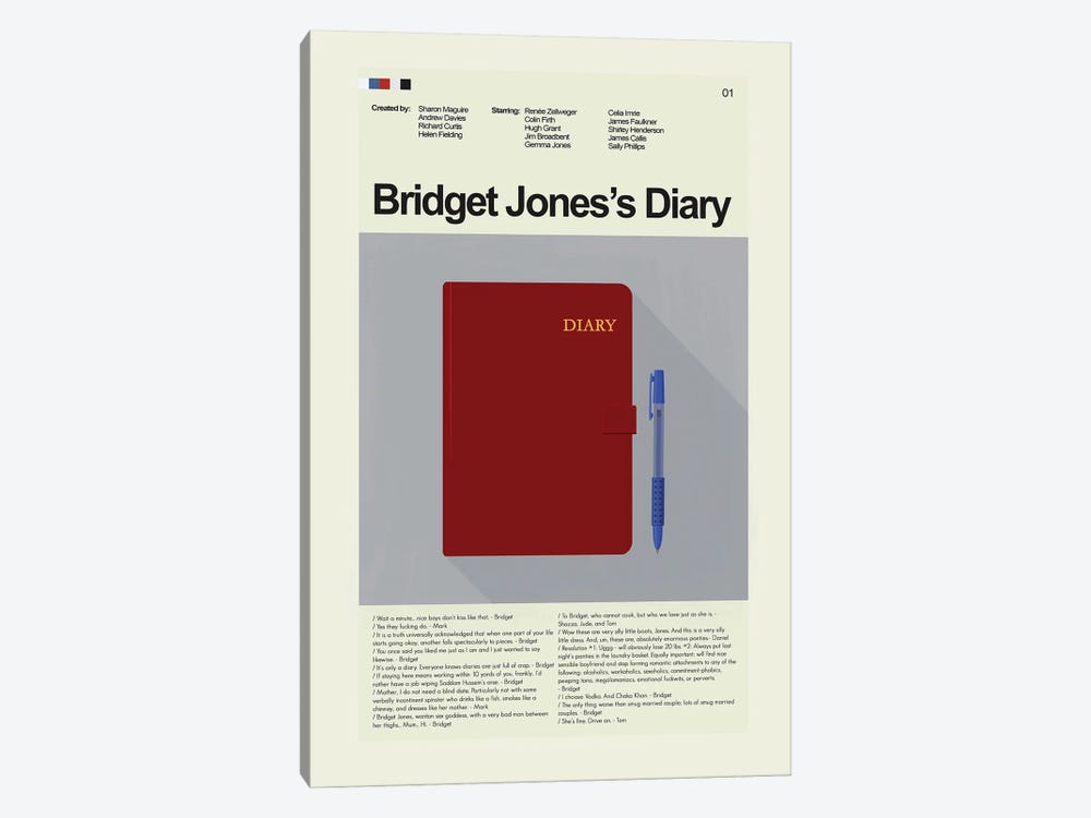 Bridget Jones's Diary 1-piece Canvas Art