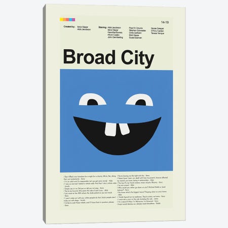 Broad City Canvas Print #PAG264} by Prints and Giggles by Erin Hagerman Canvas Art