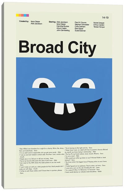 Broad City Canvas Art Print - Prints And Giggles by Erin Hagerman