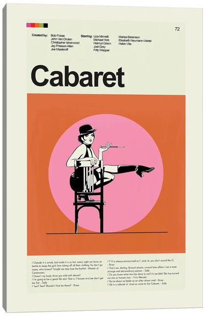 Cabaret Canvas Art Print - Prints And Giggles by Erin Hagerman