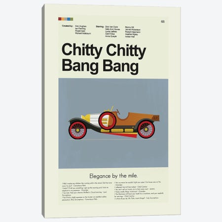 Chitty Chitty Bang Bang Canvas Print #PAG268} by Prints and Giggles by Erin Hagerman Canvas Art Print