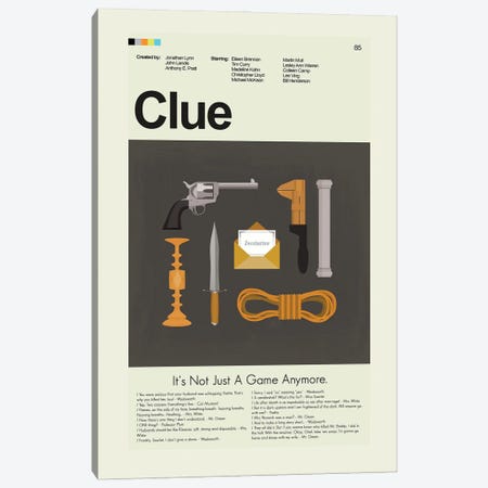 Clue Canvas Print #PAG270} by Prints and Giggles by Erin Hagerman Canvas Wall Art