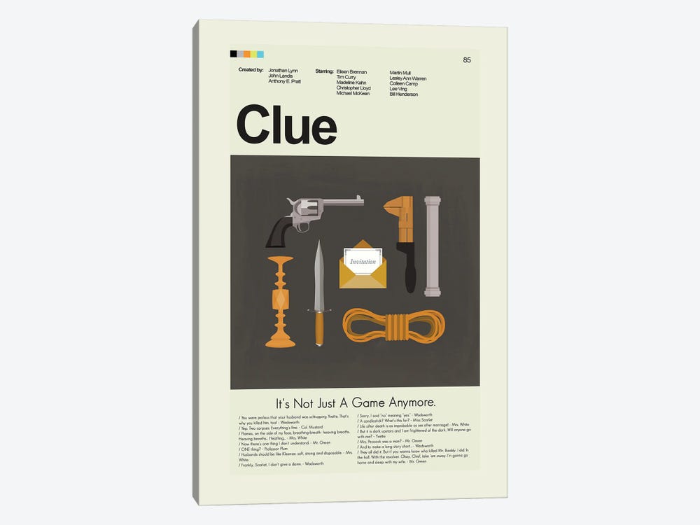 Clue by Prints and Giggles by Erin Hagerman 1-piece Canvas Art